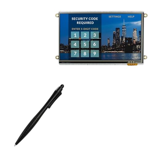 BoxWave Stylus Pen Compatible with Newhaven Display NHD-7.0-800480FT-CSXV-T - DirectTip Resistive Stylus, DirectTip Resistive Stylus - Jet Black
