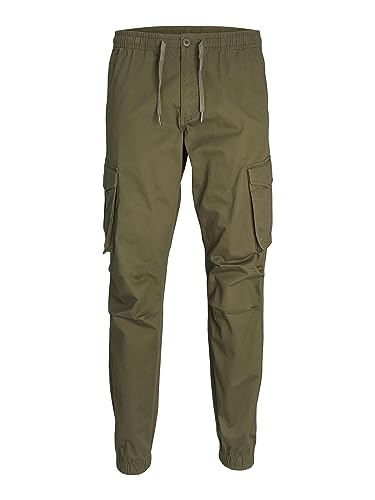 Jack & Jones Homme Jpstkane Jjnoah Cuffed Jogger Ana Noos Pantalon De Jogging, Vert Olive, L EU