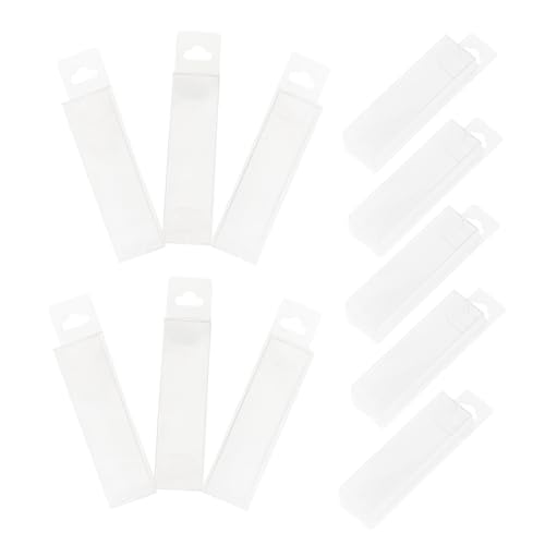 Healeved 25個透明リップバームポーチ ケース付き 再利用可能な収納バッグ デザイン向け おしゃれなリップバームホルダー