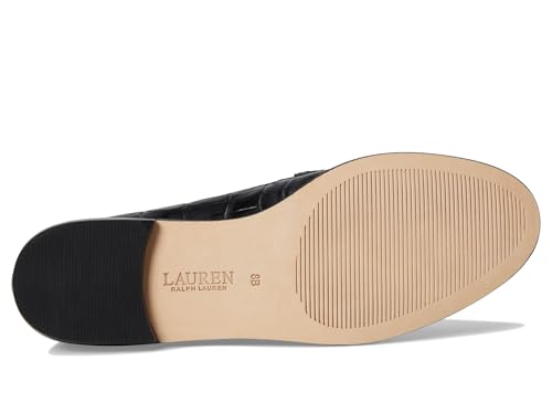 Image of Lauren Ralph Lauren Wynnie Crocodile-Embossed Leather Loafer