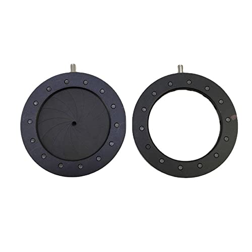 Microscope 1.5-26mm Adjustable Metal Adapter Iris Using for Digital Camera Microscope Diaphragm Aperture Condenser Light Regulator