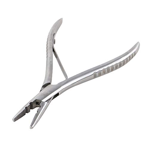 Pinza removedora de extensiones de cabello compacta de acero inoxidable 6