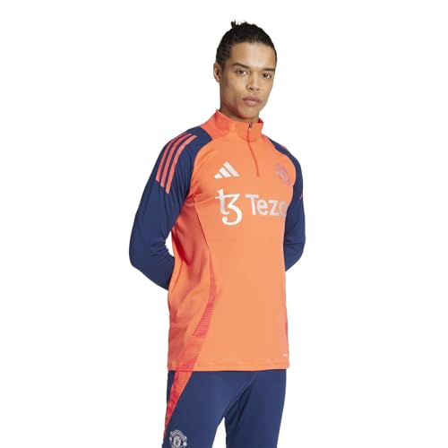 adidas Manchester United Tiro 24 - Camiseta de entrenamiento para hombre 2024 2025, Rojo/índigo, M