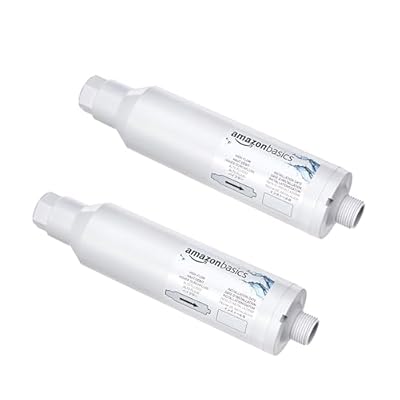 Amazon Basics Inline Water Filter, 2 Pack, without hose