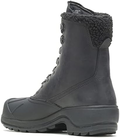 Wolverine Women's Frost Tall Snow Boot, Black Leather, 8.5 | Image 2