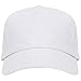 Gorra Infantil de Colores 100% algodón - Visera para niños con Agujeros de ventilación y Cierre de Velcro (Blanco)