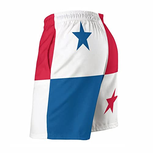 Flag of Panama Mens Swim Trunks Quick Dry Swim Shorts Bathing Suit Beach Swim Board Shorts with Pockets4