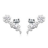 Frosch Ohrstecker Größe: Frosch Ohrstecker ist 12 mm/0,47 Zoll, kleine Frosch Ohrstecker fügen eine andere Lebendigkeit und Farbe zu Ihren Ohren. Geeignet für Halloween, Party, tägliches Tragen. Ob Sie es zu lässigen oder formellen Anlässen tragen, es kann Ihnen ein einzigartiges und charmantes Temperament verleihen.