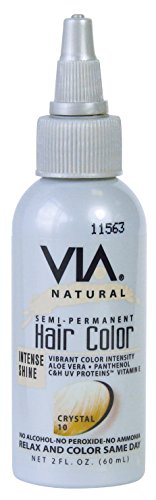 Via Natural Semi Permanent Hair Color 2oz 1PC (#10 - Crystal)