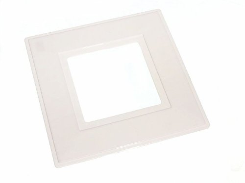 Plaques d'encadrement interrupteur carré blanc pour cacher les défauts de peinture du mur