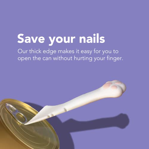 Lukamoo™ Cat Food Can Lid/Cover (Two Lids, One 2-In-1 Spoon/Opener), For Pet Cat Dog Reptile Turtle Bird Lizard Fish & Small Animals, Dishwasher Safe, Universal (Pink Cat) #TOP4