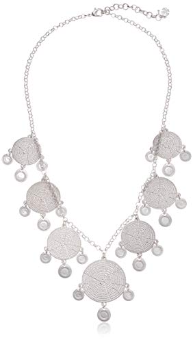Lucky Brand Jewelry Modern Metal Layer Statement Necklace, Silver