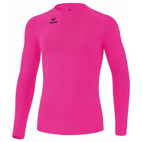 erima Camiseta de Manga Larga Athletic Unisex Adulto, Pink GLO, M