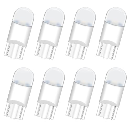 SOFOC-T10 Milk White Lampshade LED Bulb 6V Car Dome Light License Plate Light Reading Light Industrial Indicator Garden Landscape Light Trunk Lamp 3030 1Chipset Red 10Pcs