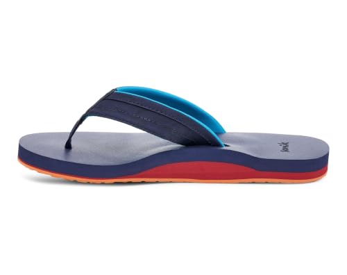 Image of Sanuk Mens Ziggy ST | Flip Flops for Men | Mens Sandals | Beach Sandals | Water Friendly & Lightweight | Comfort Footbed