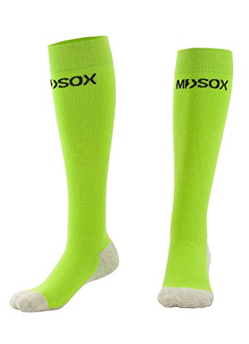 MDSOX Graduated Compression Socks for Men & Women 20-30 mmHg (Green, L) Best Stockings for Nurses, Travel, Running, Maternity Pregnancy, Varicose Veins, Medical, Blood Circulation, Leg Recovery