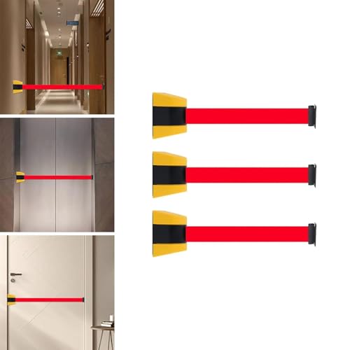 Ceinture rétractable à fixation murale pour bloquer les accès interdits - 4