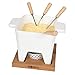 Boska Tapas Fondue Bianco L - Para fondue de queso y salsas - Set de fondue pequeño - Con base y luz de vela - Apto para el lavajillas y la microonda - 600 ml