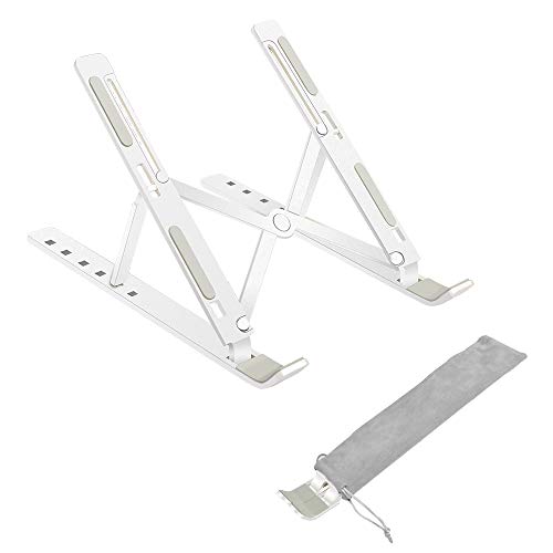 Laptop Ständer, Tragbar Aluminium Notebook Stand, Ergonomischer Laptop Halterung für alle 11"- 15,6" Laptop, Tablet, iPad, Kindle, MacBook,
