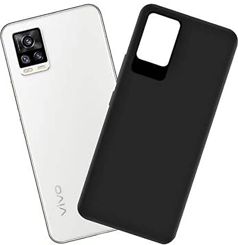 Image of Mobile Back Cover Case for Vivo V20 Pro (Silicone Case|CameraProtection|Black SC1510)