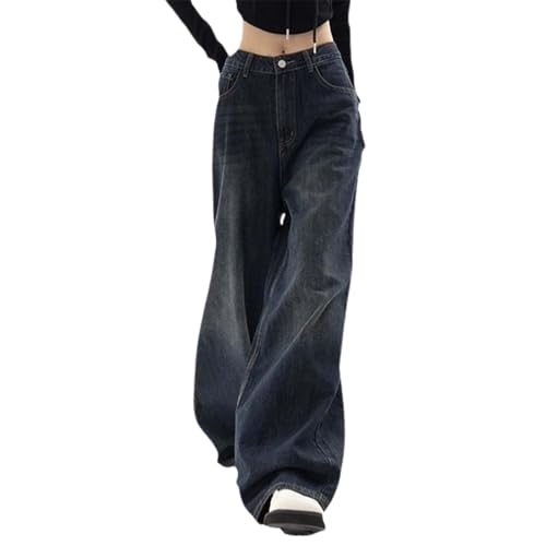Baggy Jeans for Women Teen Girls Y2K Boyfriend Pants High Street Vintage Jeans Aesthetic Streetwear Hiphop Cute Jeans