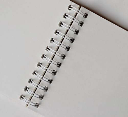 Image of INNAXA Spiral Eco-Friendly Notepad White Wiro A6 Size (Pack-6), 100 Pages