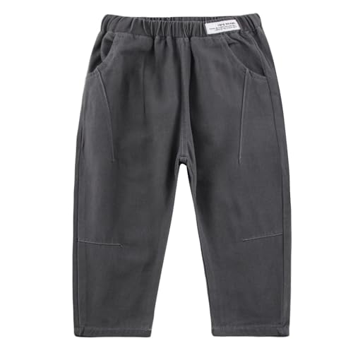 Kids Pants Boys with Solid Color, Boys Slacks Pull on Pants for Spring & Autumn