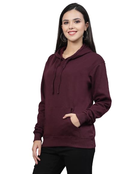 Image of Style Quotient Women Grey Hooded Oversized Sweatshirt