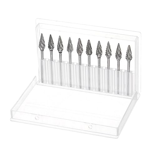 Fresas Carburo 10 pcs, 60° Cono, Doble Corte miniatura 6
