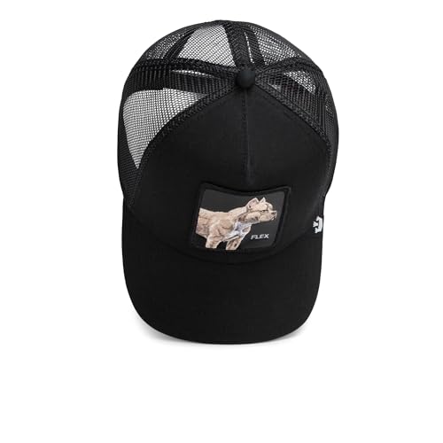 Image of Goorin Bros. The Farm Unisex Original Adjustable Snapback Trucker Hat, Black (The Flex Pitbull), One Size