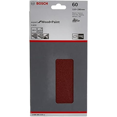 Juego de 10 hojas lijadoras Bosch Profesional Cover