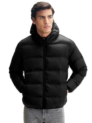 Image of XYXX Unisex Ultra-Warm Puffer Jacket | Heavy Winter Jacket For Men|Solid Long Sleeves Hooded Neck Jacket - Regular Fit | Bomber jackets With Pockets