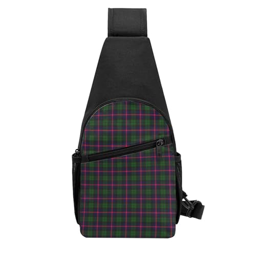 Crossbody Sling Backpack Urquhart Modern Tartan Shoulder Chest Bag Daypack for Traveling Sport3