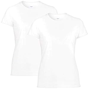 Gildan-Womens-Softstyle-Cotton-T-Shirt-Style-G64000l-2-Pack Gildan Women's Softstyle Cotton T-Shirt, Style G64000L, Multipack, White (2-Pack), Medium