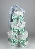 Chouette-Chouette | Luiertaart Jongen | Kraamcadeau | Geboorte Jongen | Babyshower | Tuttle Konijn Richie Blue - Groen