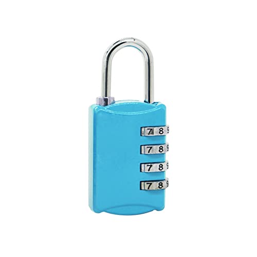 Image of cdar Combination Lock, 4 Digit Combination Padlock for School Gym Sports Locker, Fence, Toolbox, Case, Hasp Cabinet Storage Blue
