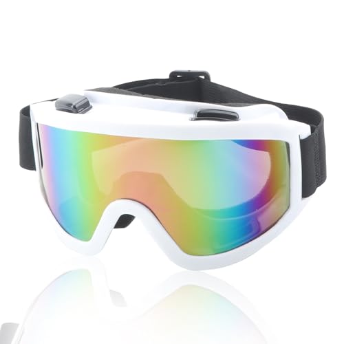 KASESSS Anti-Buée Lunette de Ski, Anti-UV Lunette Ski, Lunettes de Ski pour Porteurs de Verres, Réglable Lunettes Ski pour Homme Femme pour Le Snowboard, L'Alpinisme,...