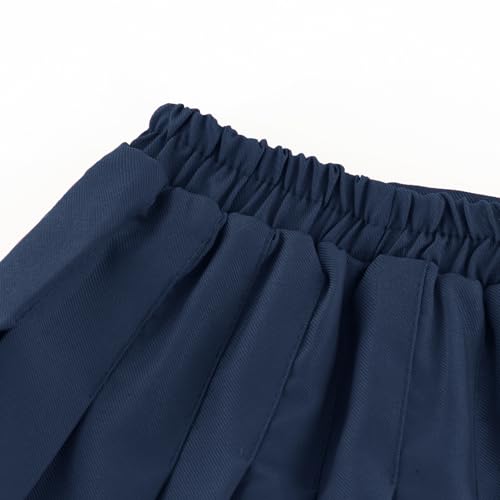 Girls Pleated Skirts Built in Shorts Little Kid Athletic Flowy Skorts Skirts Toddler Girls Tennis Skorts for Girl 3-14 Years3