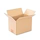 Pack mit 25 verstärkten Kartons mit den Maßen 20x15x15 cm und einfacher Welle - Hergestellt in der Europäischen Union aus recyceltem Karton, widerstandsfähig für Versand, Lagerung und Umzüge