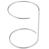 下村企販 ポリ袋ホルダー S 【日本製】 お手入れ簡単 ぬめりにくい ひっくり返して使い分け 生ごみスタンド 三角コーナー代用 卓上 ごみ箱 コンパクト シンプル 丸型 小 卓上 みかんの皮 枝豆の皮 ポリ袋再利用 エコ シルバー ステンレス 燕三条 41490