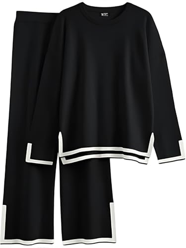 Image of Women's Winter Woolen Sweater with Pajama | Warm Winter Wear Cord Set | Woolen Tracksuit Loungewear Set