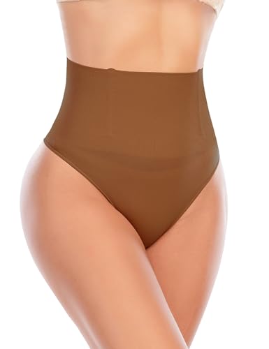 Image of Werena Tummy Control Thong Shapewear for Women Seamless Shaping Novelty Thong Panties Body Shaper Underwear