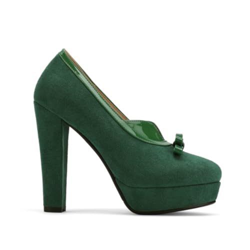 Image of SHODENSE Women Vintage Chunky Platform Loafers Pumps Tassel Round Closed Toe Slip On Suede Block High Heel Dress Loafer Shoes Buckle Strap Oxford Loafers Fringe Pump Dressy Chic Sexy Y2k 4-11 M US