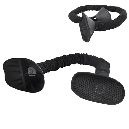 Rsobl Car Air Conditioning Vent Hose Air Conditioning Vent Extender for Vehicles Directs Cool Air for Back Seat Make Cool or Warm Extended and Contracted(Patent Pending)1PCS Black