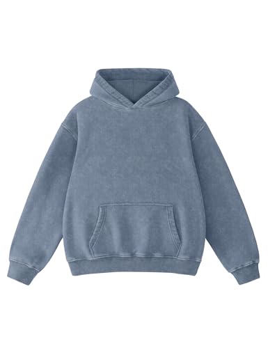 Image of Hatant Oversized Hoodie Sweatshirts for Men Couples Heavyweight Hoodies Pullover Vintage Mens Acid Wash Sweaters Clothes 2026