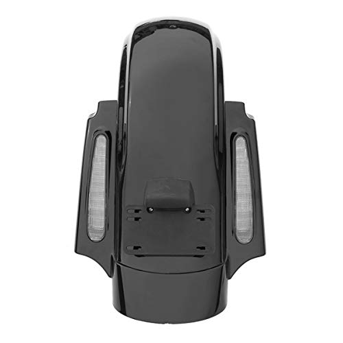 Xfmt Black Cvo Style Rear Fender System W/Led Compatible With Harley Touring Road King 2009-2013 #TOP1