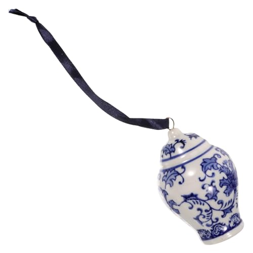 Décorations de pots d'arbre de Noël FCXDMY, ornements commémoratifs en porcelaine bleue
