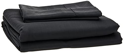 Dreamfields 2000TC Cooling Bamboo Sheet Set, Queen, Black