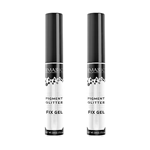 minkissy Kit De 2 Piezas De Prebase Para Ojos Gel Fijador Sólido Para Ojos Brillo Gel Para Ojos Iluminador Sombra De Ojos En Aerosol Delineador De Ojos Base De Brillo Líquido Gel