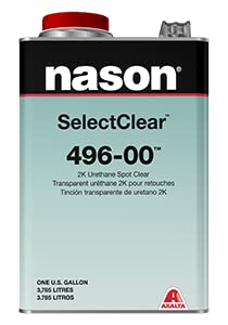NASON AXALTA 496-00 Clear Coat kit with 483-78 Mid temp activator 4:1
